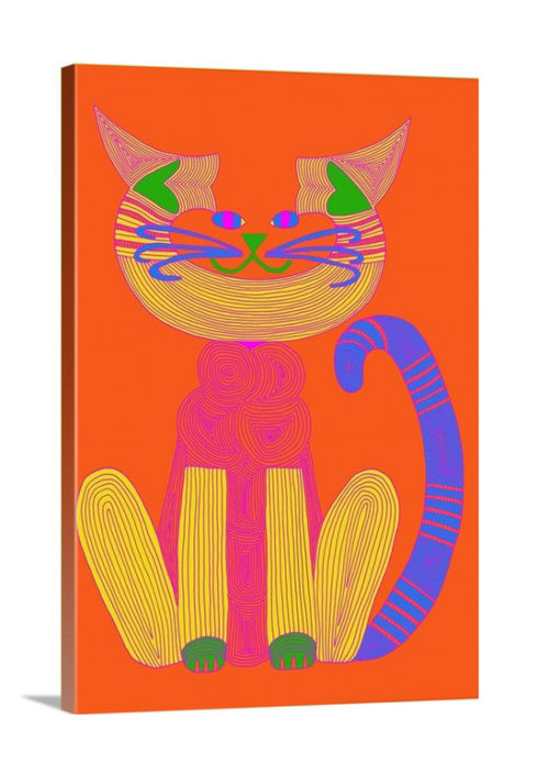 Orange Warhol C-Cat, Becky Zimmerman