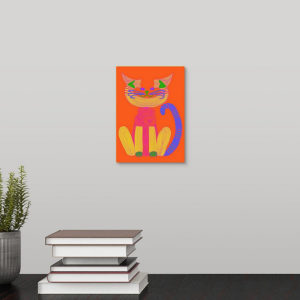 Orange Warhol C-Cat, Becky Zimmerman