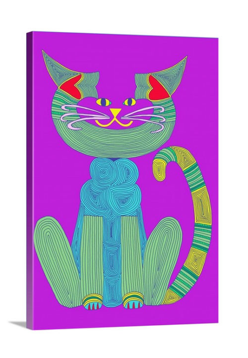 Purple Warhol C-Cat, Becky Zimmerman